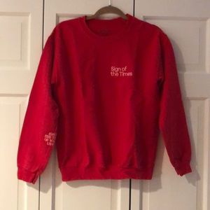 Red Harry Styles Pullover